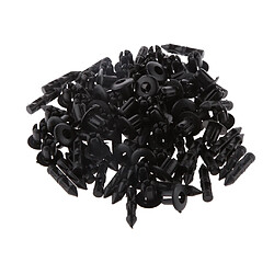 100 Pcs Nylon Pare-chocs Fixation Rivet Clips Kit De Vis D'expansion Automobile Kit Poussez Type Clips Pour 6mm Trou Auto Corps