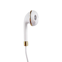 Wewoo Écouteurs or pour iPhone, Galaxy, Huawei, Xiaomi, LG, HTC et autres smartphone intra-auriculaires Body 3,5 mm avec contrôle de ligne ampli Mic,