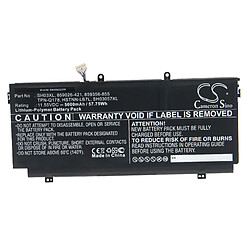 vhbw Batterie remplacement pour HP SH03XL, TPN-Q178 pour ordinateur portable Notebook (5000mAh, 11.55V, Li-polymère)