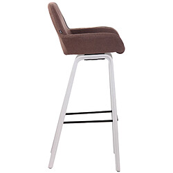 Avis Non Tabouret de bar Newnan tissu 4 pieds structure blanc (chêne)