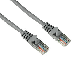 HAMA Câble réseau, RJ45 mâle - RJ45 mâle, Cat. 5e, UTP, gris, 5,00m