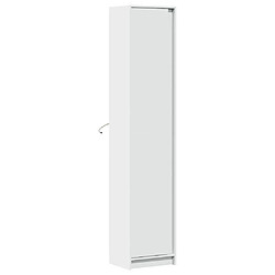 Avis vidaXL Buffet haut avec LED blanc 41,5x32,5x200 cm bois d’ingénierie