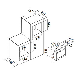 Avis Four intégrable multifonction 65l 60cm a catalyse noir - afc108bk - AIRLUX