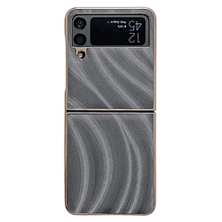 Coque en TPU + PU anti-rayures, nano électroplaqué pour votre Samsung Galaxy Z Flip4 5G - gris