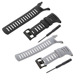 2pcs Bracelet de Montre en Caoutchouc Imperméable pour SUUNTO Ambit 3 Ambit 2 Ambit 1