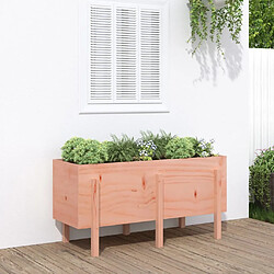 Maison Chic Jardinière,Lit surélevé de jardin - Bac à fleurs - pot de fleur 121x50x57 cm bois Douglas massif -GKD47061