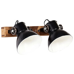 vidaXL Lampe murale industrielle Noir 45x25 cm E27