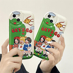 Avis GUPBOO Étui pour iPhone12Pro Dessin animé trois filles girly étui en silicone pour téléphone portable