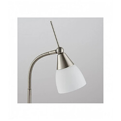 Endon Lampe Range, chrome satiné et verre blanc