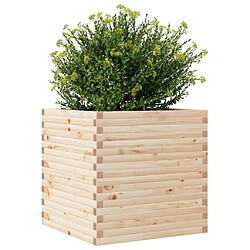 Avis vidaXL Jardinière 70x70x68,5 cm bois de pin massif