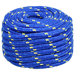 vidaXL Corde de bateau Bleu 20 mm 50 m Polypropylène