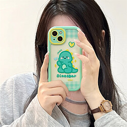 GUPBOO Étui pour iPhoneXsMax Coque en silicone pour téléphone dessin animé mignon dinosaure blush