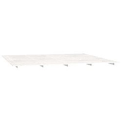 Acheter Maison Chic Lit adulte - Lit simple Cadre de lit,Structure du lit Contemporain blanc 180x200 cm bois de pin massif -MN96596