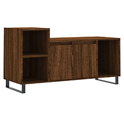 Maison Chic Meuble TV scandinave - Banc TV pour salon Chêne marron 100x35x55 cm Bois d'ingénierie -MN54536