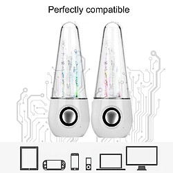 Universal Haut-parleurs sans fil Bluetooth Danseur Danse Water avec lumière LED multicolore