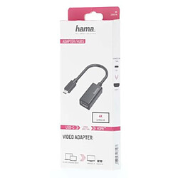 HAMA Adaptateur vidéo, fiche USB-C - port HDMI, Ultra-HD 4K