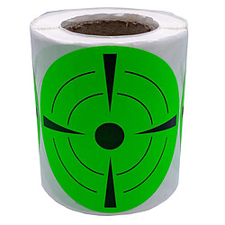 200 / Roll Round Florescent Targets Stickers 3In For Hunting Green