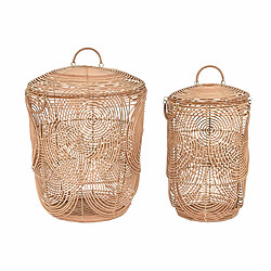 Set de basket DKD Home Decor 45 x 45 x 57 cm Tropical