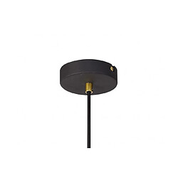 Luminaire Center Suspension 1 ampoule Or peint,Noir sablé pas cher