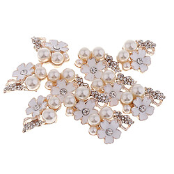 10pcs strass fleur bouton bouton diamante flatback ornements decor noir