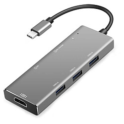 Avis E-THINKER Hub USB C, HDMI 4K,Lecteur de carte SD&TF,3xUSB 3.0 Adaptateur Chargeur pour Macbook