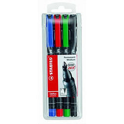 Newtons Stabilo OHPen Pochette de 8 Stylos-feutres 1 mm Couleurs assorties pas cher