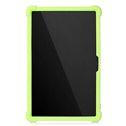 Coque en silicone Multicolore avec béquille coulissante vert pour votre Lenovo Tab P11