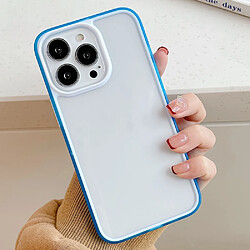 Coque en TPU + acrylique bicolore, anti-rayures bleu pour votre iPhone 13 Pro 6.1 pouces