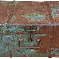 Valise décorative Alexandra House Living Marron Fer Style artisanal 31 x 23 x 59 cm pas cher