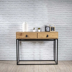 The Home Deco Factory Console en bois et métal Abbott.