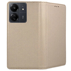 Acheter Htdmobiles Housse pour Xiaomi Redmi 13C / Poco C65 / Poco M6 5G - etui coque pochette portefeuille + verre trempe - OR MAGNET