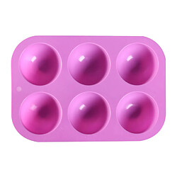 Moule à Muffins En Silicone à 6 Trous Pour Outils De Cuisson De Biscuits à La Gelée Rose