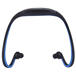 Wewoo Casque Bluetooth Sport bleu foncé pour les smartphone et iPad ordinateur portable MP3 ou d'autres périphériques audio, stockage maximum de carte SD: 8GB étanche à la transpiration stéréo sans fil écouteurs intra-auriculaires avec micro SD,