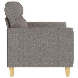 Avis vidaXL Canapé à 2 places Taupe 120 cm Tissu