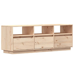 Maison Chic Meuble TV scandinave - Banc TV pour salon 140x37x50 cm Bois de pin massif -MN87732