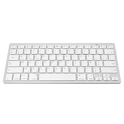 Avizar Clavier Bluetooth sans fil AZERTY Mécanisme à ciseaux Temps réponse 0.2s Blanc