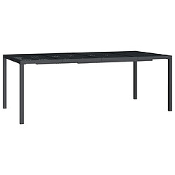 Maison Chic Table de jardin | Table d'extérieur anthracite 200x100x72 cm acier -GKD25946