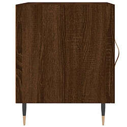 Acheter vidaXL Table de chevet chêne marron 40x40x50 cm bois d’ingénierie