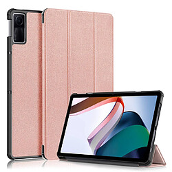 Etui en PU fonction d'éveil/veille automatique avec support pour votre Xiaomi Redmi Pad 10.6 pouces - or rose