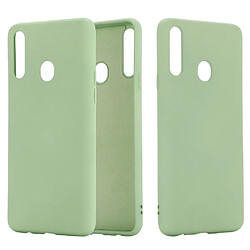 Coque en silicone liquide mou vert pour votre Samsung Galaxy A20s