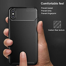 Avis Wewoo Coque TPU antichoc en Fibre de Carbone Texture Beetle Shape pour iPhone X / XS (Marron)