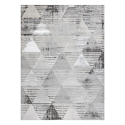 Avis RUGSX Tapis LIRA E1627 Triangles géométrique, structuré, moderne, glamour - gris 120x170 cm