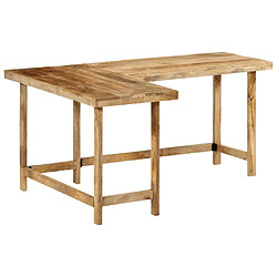 vidaXL Bureau 165x110x75 cm bois massif de manguier