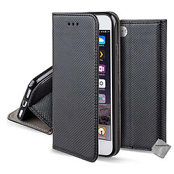 Htdmobiles Housse etui portefeuille avec coque intérieure en silicone pour Apple iPhone SE (2022) + verre trempe - NOIR MAGNET