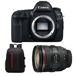 CANON EOS 5D IV KIT EF 24-70mm F4L IS USM + Backpack Black