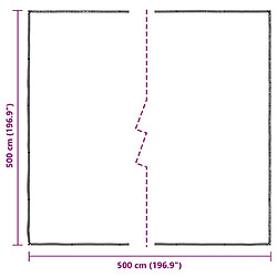 vidaXL Bâche Transparente avec Œillets 5x5 m pas cher