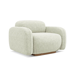 Fauteuil Makamii AILANI chenille - blanc