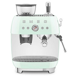 Machine à expresso avec broyeur 20 bars vert d'eau - EGF03PGEU - SMEG