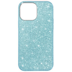 Avizar Coque iPhone 13 Pro Paillette Amovible Silicone Semi-rigide bleu