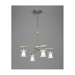 Luminaire Center Suspension Alaska Nickel satiné